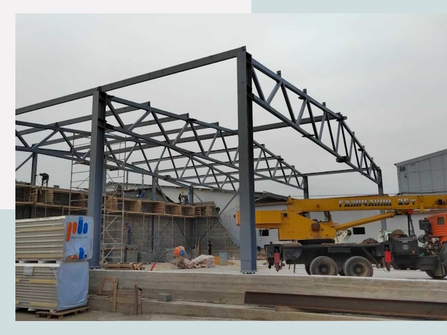 Строительство цехов в Клинцах