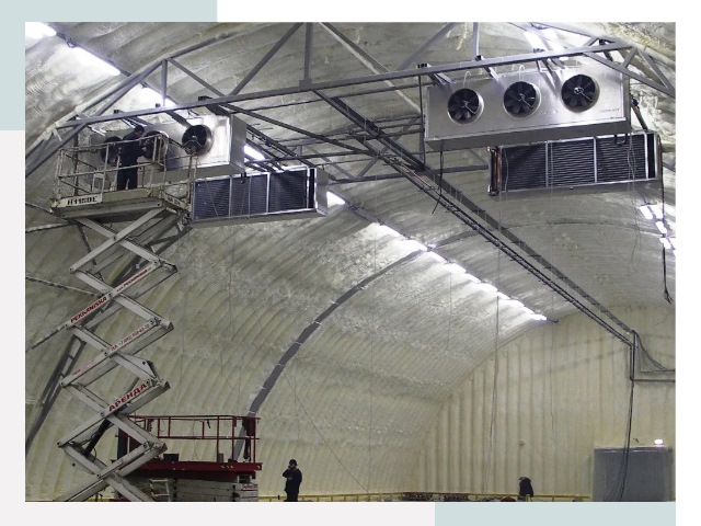 Оснащение ангаров в Клинцах