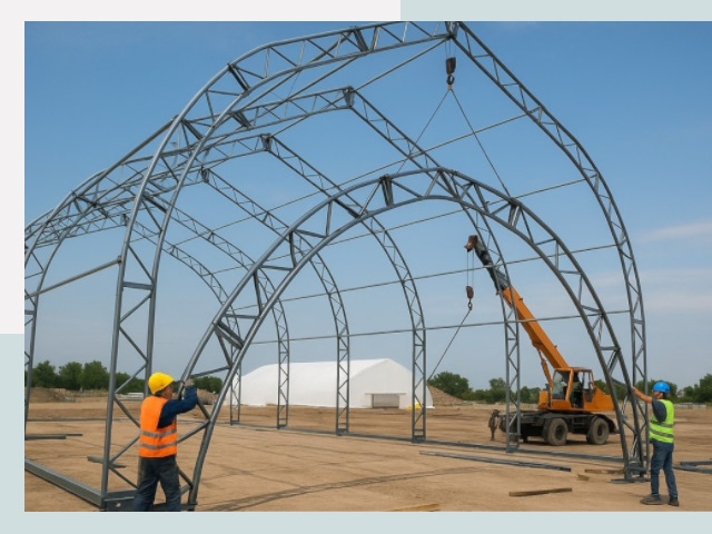 Монтаж ангаров в Клинцах от 624 руб. - Надежно и быстро