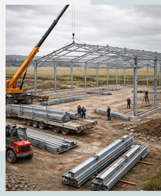 Строительство ангаров для сельхозтехники в Клинцах под ключ